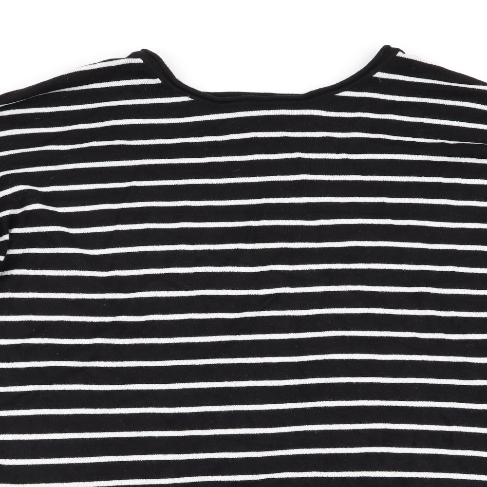 Atmosphere Womens Black Striped  Pullover Jumper Size L