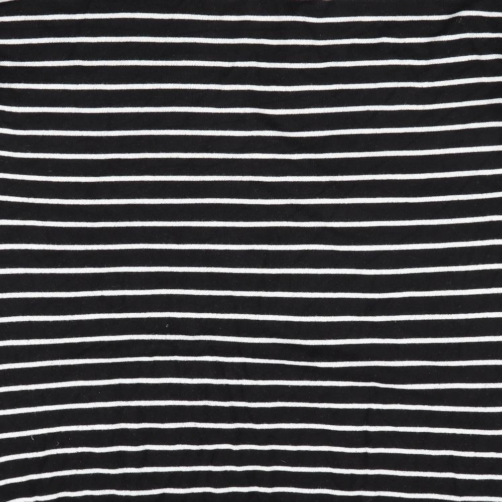Atmosphere Womens Black Striped  Pullover Jumper Size L