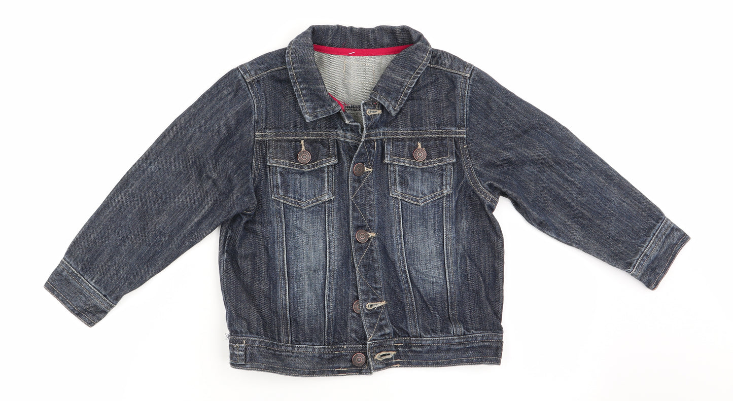Mothercare Boys Blue   Jacket  Size 4-5 Years  - Denim  Jacket