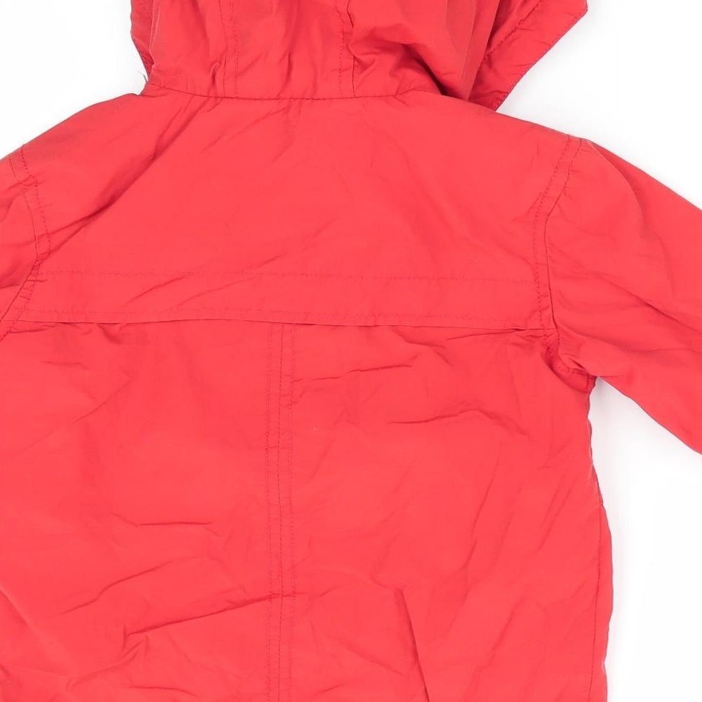 Junior J Boys Orange   Anorak Coat Size 2-3 Years