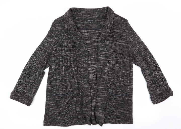 New Look Womens Brown Jacket Coatigan Size 16