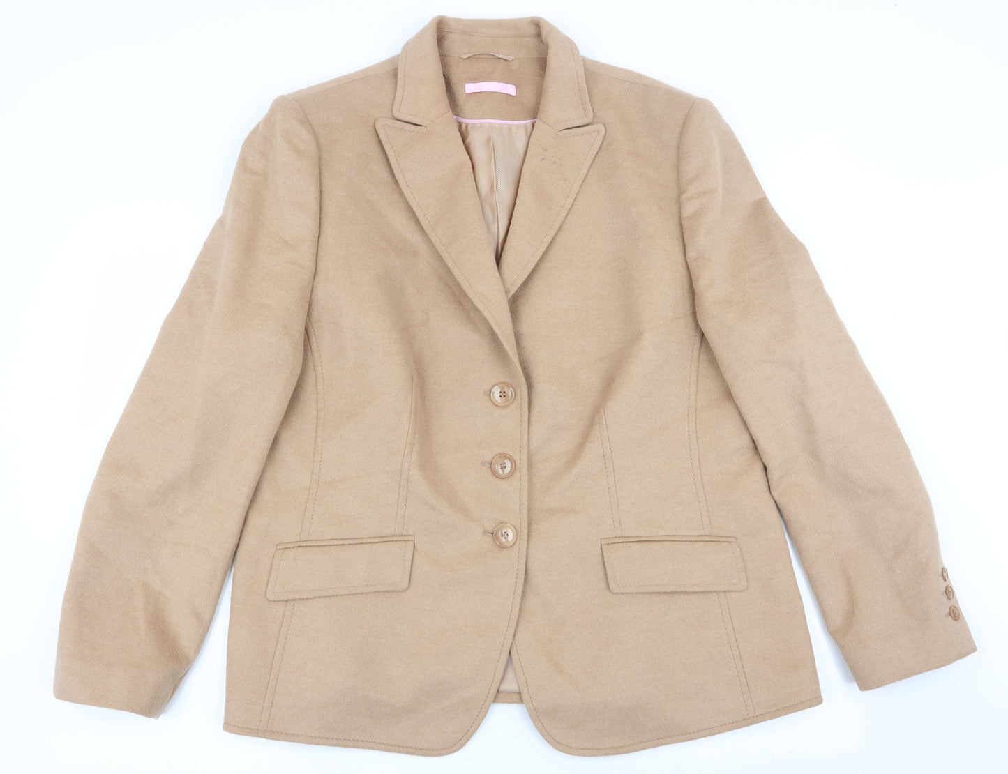 Basler Womens Beige   Jacket Suit Jacket Size 20  - Felt like texture