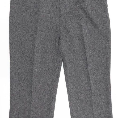 Autonomy Womens Grey Herringbone  Trousers  Size 20 L26.5 in - Back Elastication