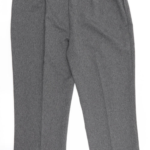 Autonomy Womens Grey Herringbone  Trousers  Size 20 L26.5 in - Back Elastication