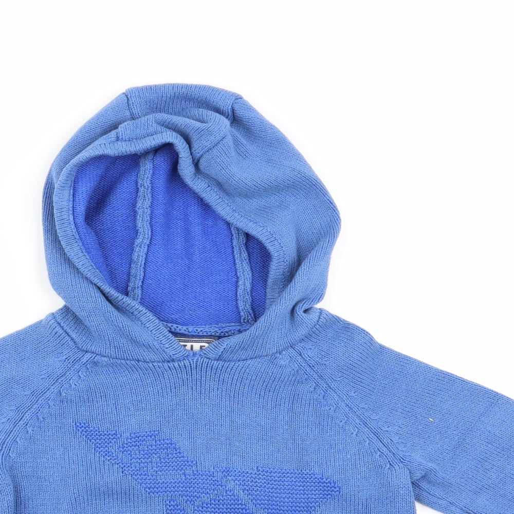 TU Boys Blue   Pullover Jumper Size 18-24 Months  - Hooded Jumper