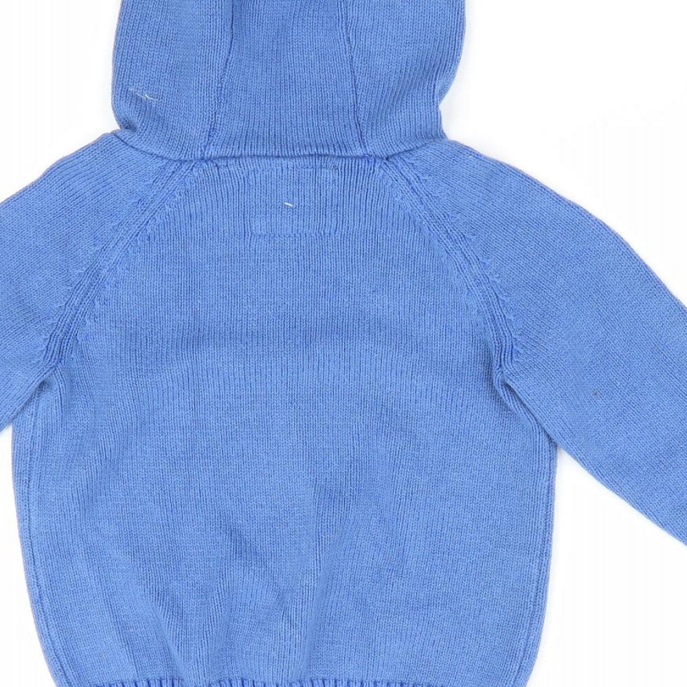 TU Boys Blue   Pullover Jumper Size 18-24 Months  - Hooded Jumper