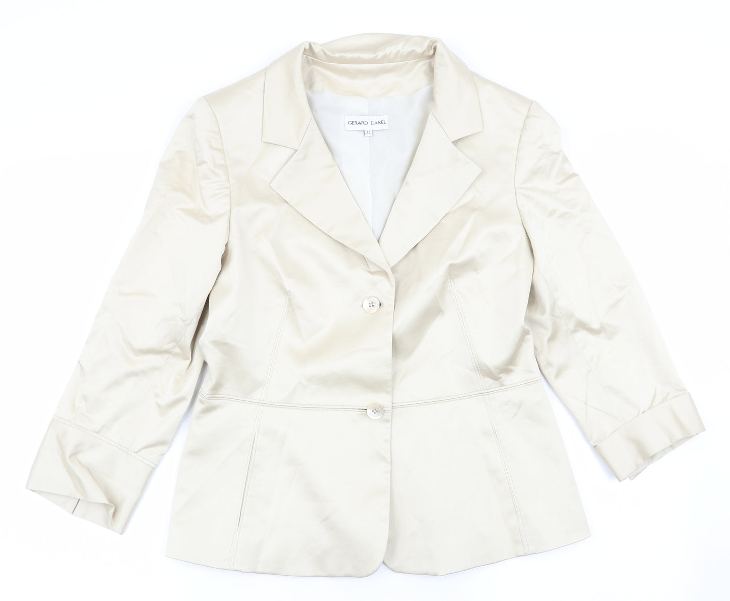 Gerard Darel Womens Beige   Jacket Coat Size 12