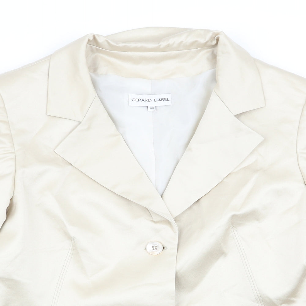 Gerard Darel Womens Beige   Jacket Coat Size 12