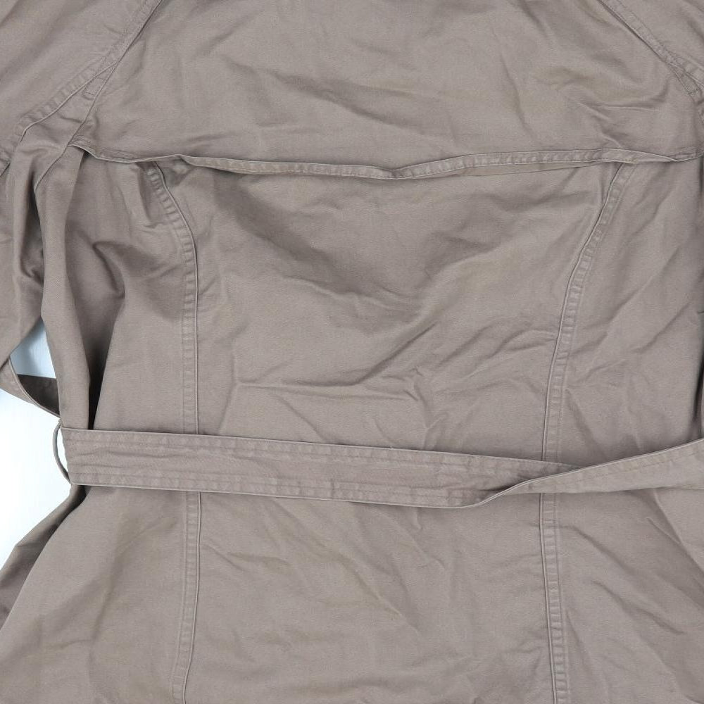 Per Una Womens Brown   Trench Coat Coat Size 14