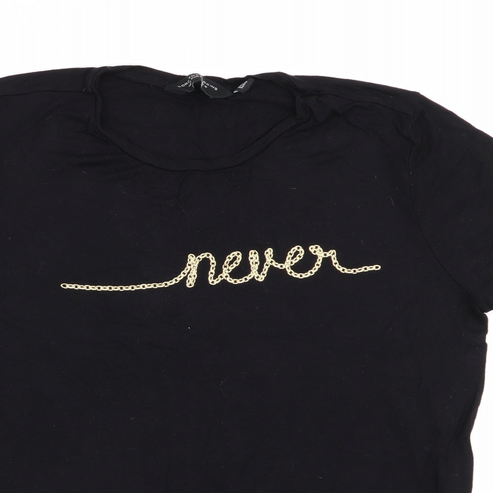 Dorothy Perkins Womens Black   Basic T-Shirt Size 12  - Never