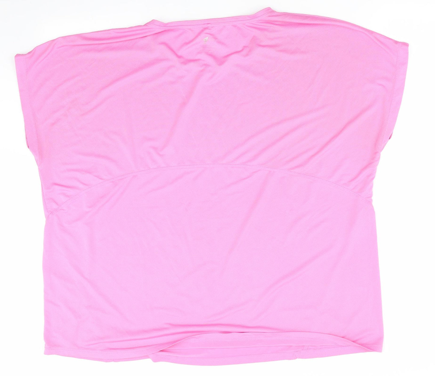 Workout Womens Pink   Basic T-Shirt Size 18