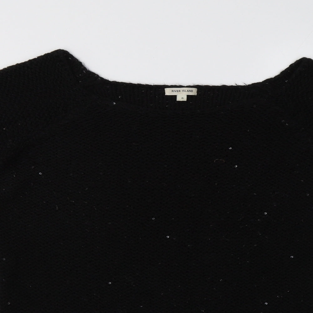 River Island Womens Black   Pullover Jumper Size 6