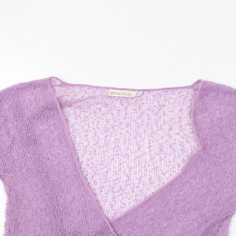 Exotic Womens Purple   Shrug Jumper One Size