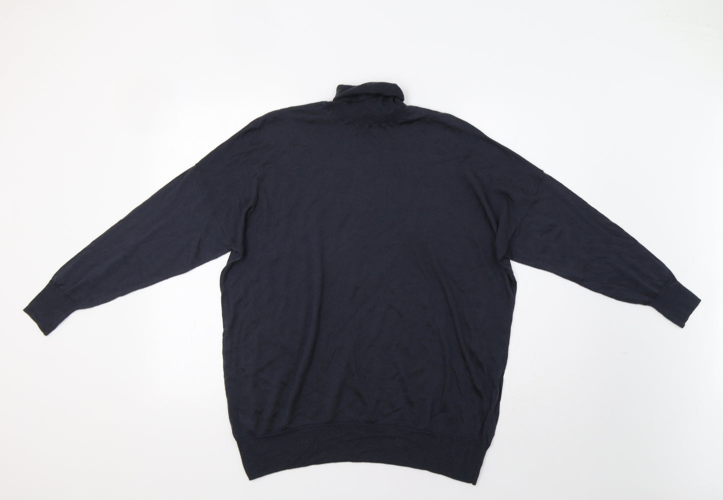 Zara Mens Blue   Henley Jumper Size S