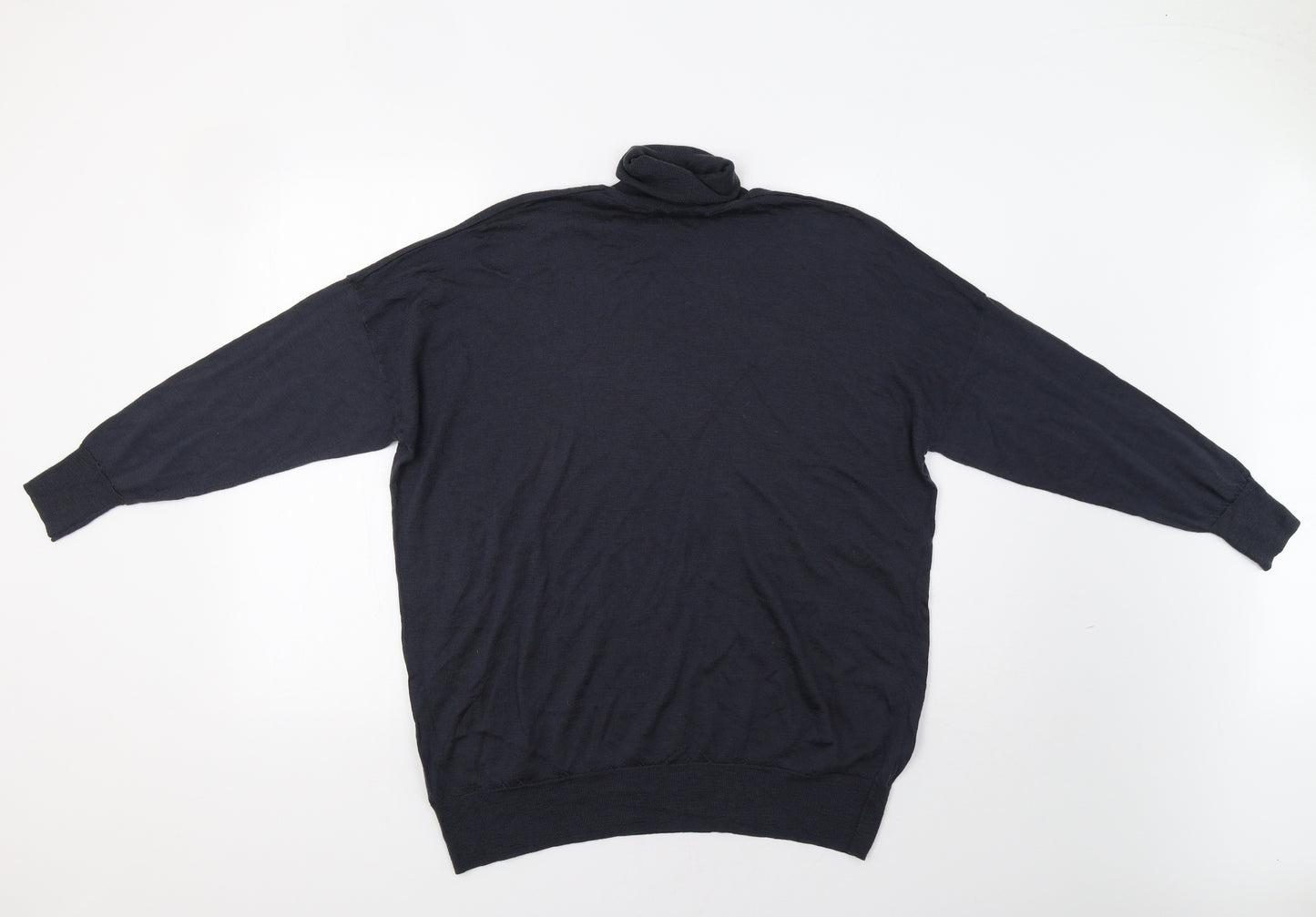 Zara Mens Blue   Henley Jumper Size S