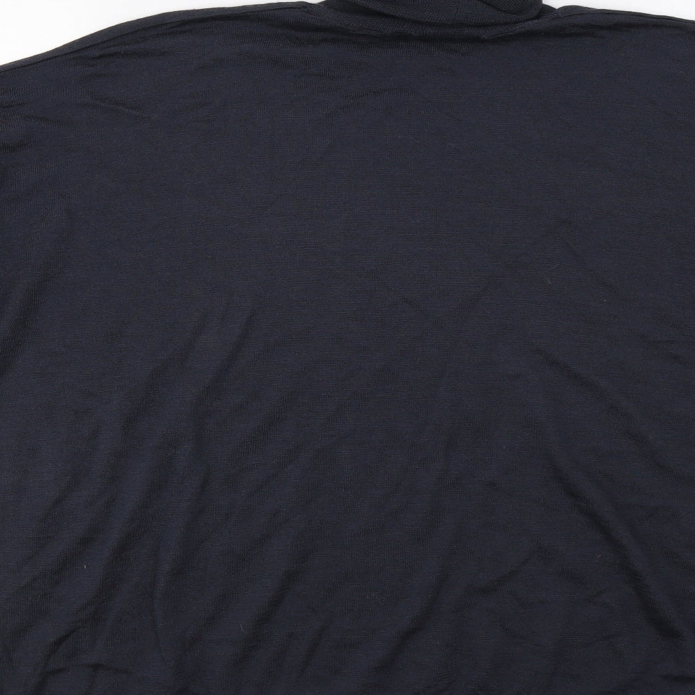 Zara Mens Blue   Henley Jumper Size S