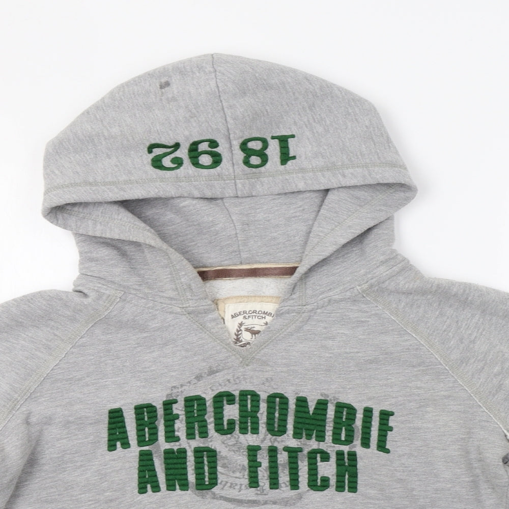 Abercrombie & Fitch Womens Grey   Pullover Hoodie Size L