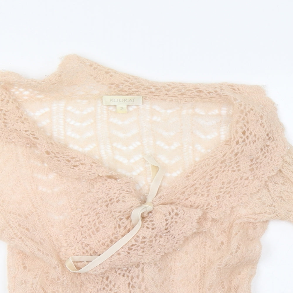 Kookai Womens Pink   Cardigan Jumper Size S