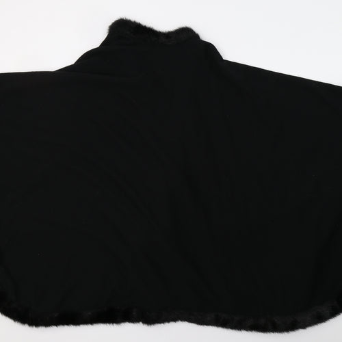 M&S Womens Black   Overcoat Poncho One Size