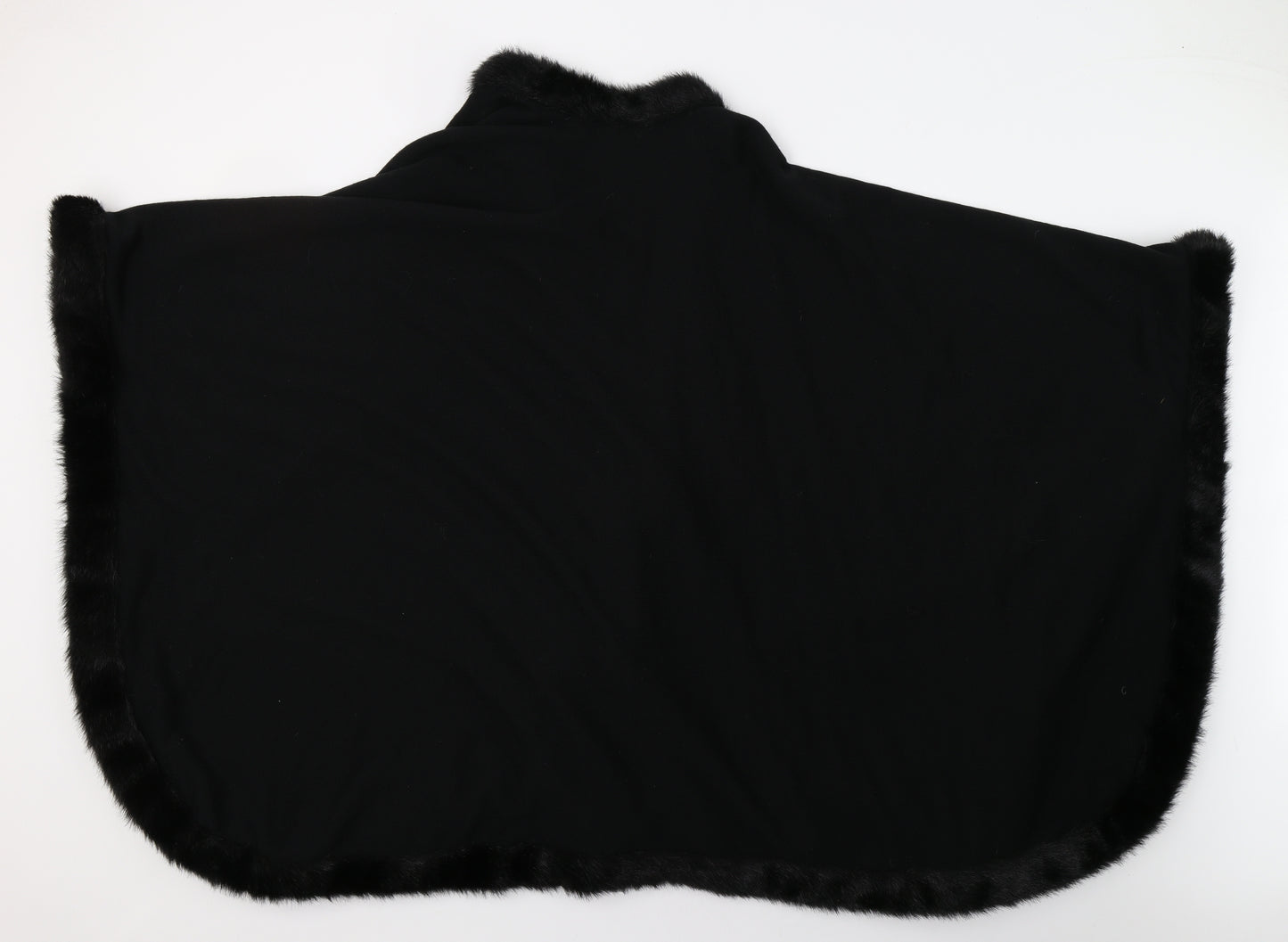 M&S Womens Black   Overcoat Poncho One Size