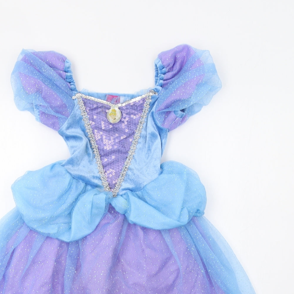 Disney Girls Blue   Ball Gown  Size 3-4 Years  - Fancy Dress Cinderella