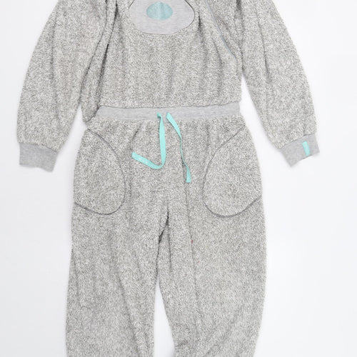 M&S Womens Grey    Bodysuit Size 12  - Bear Onesie
