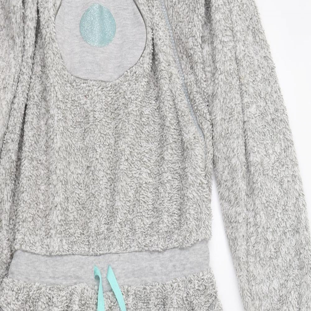 M&S Womens Grey    Bodysuit Size 12  - Bear Onesie