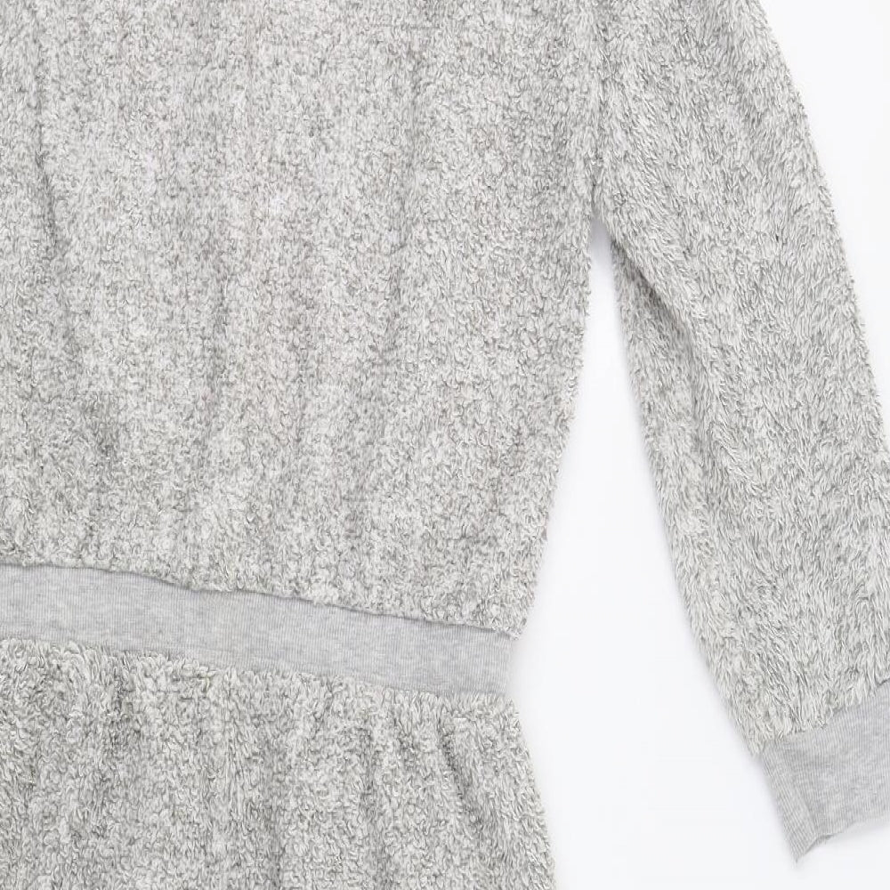 M&S Womens Grey    Bodysuit Size 12  - Bear Onesie