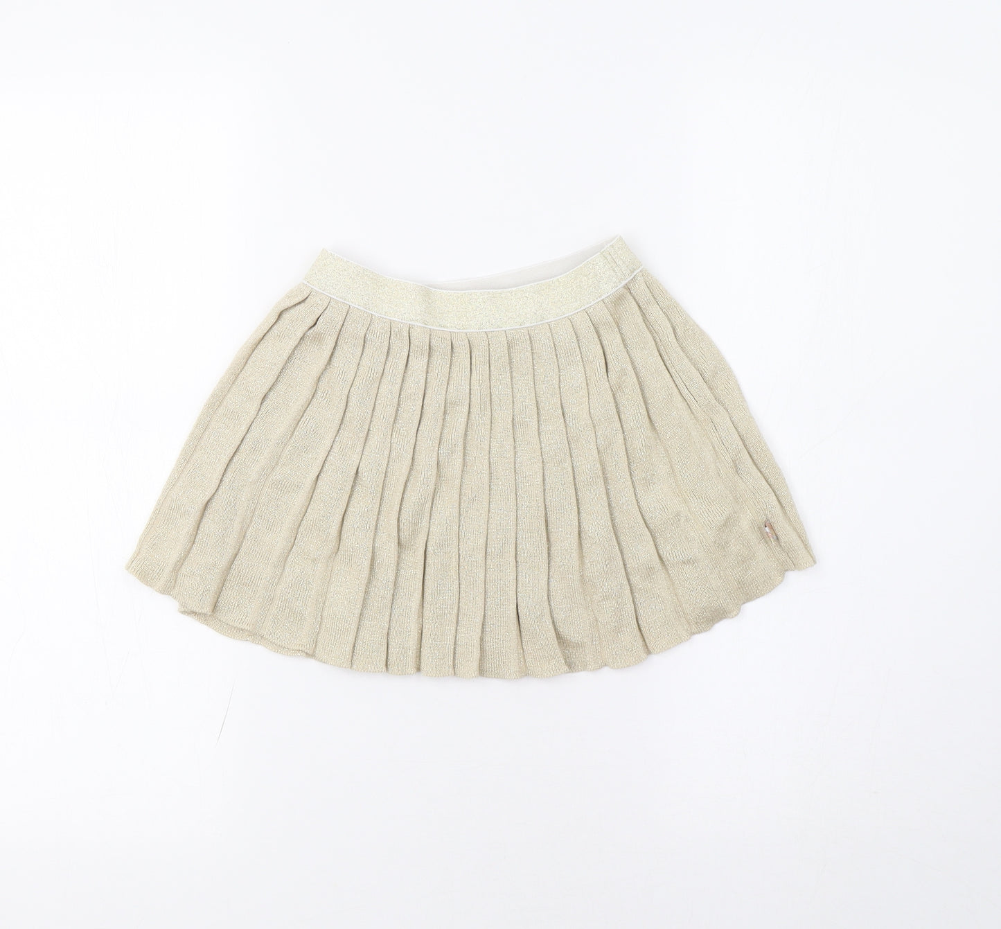 Billieblush Girls Gold   Pleated Skirt Size 5 Years