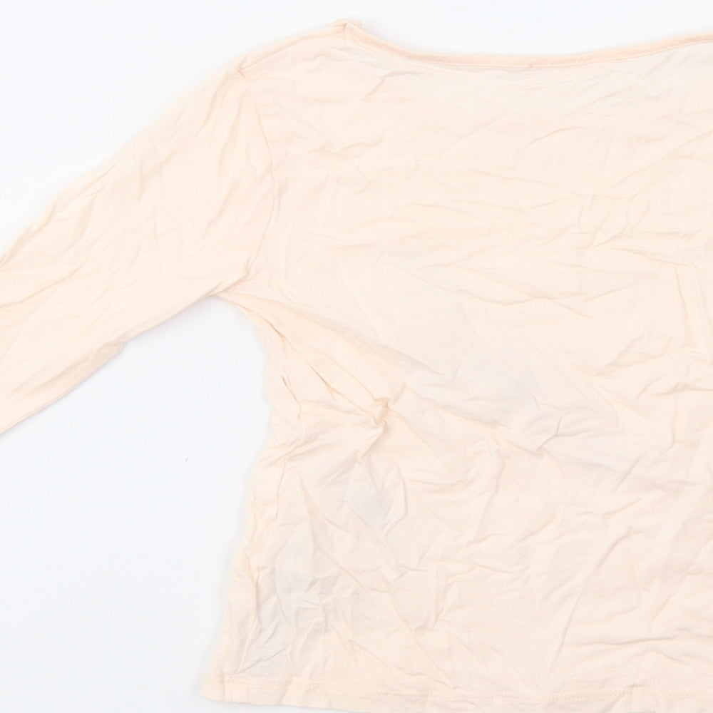 Billieblush Girls Pink   Basic T-Shirt Size 8 Years  - Bird Pattern