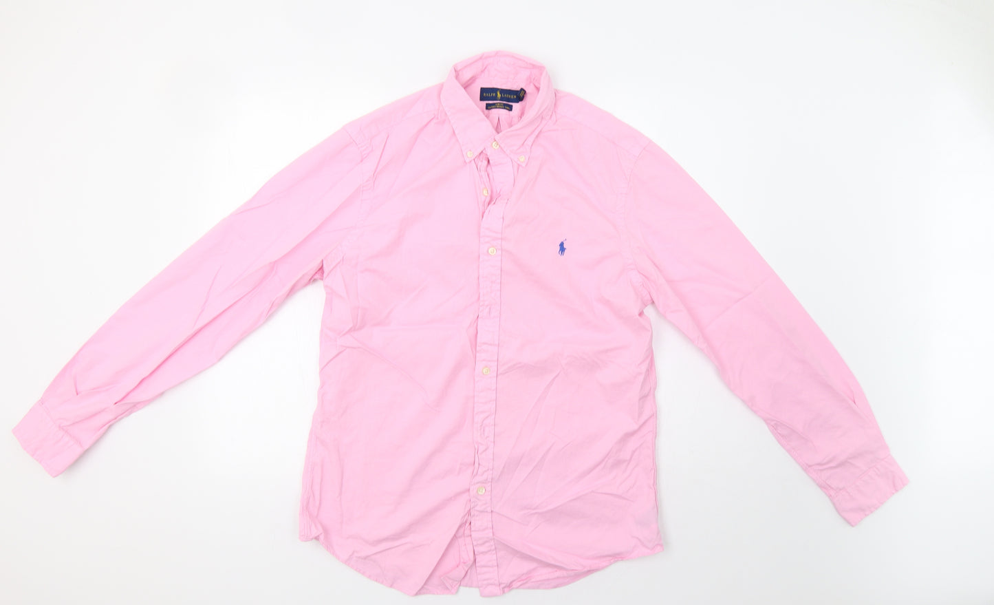 Ralph Lauren Mens Pink    Button-Up Size L