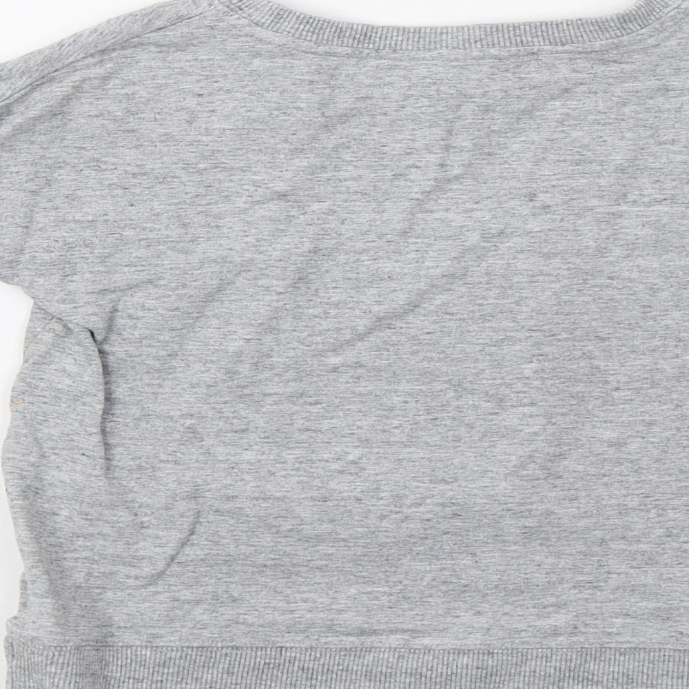 Little Marc Jacobs Girls Grey   Pullover Sweatshirt Size 8 Years  - Sequin Detail