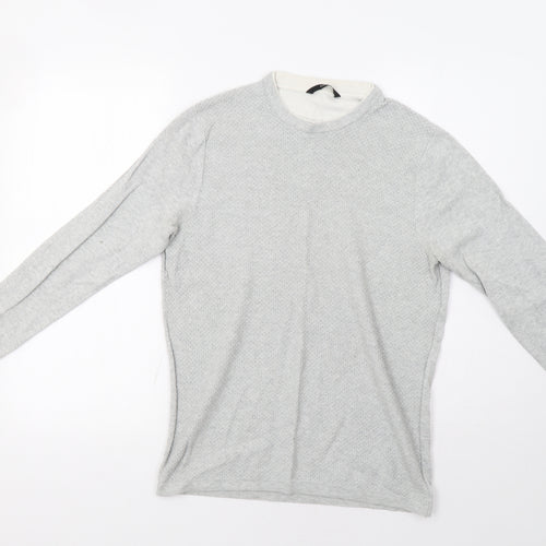 George Mens Grey   Pullover Jumper Size S