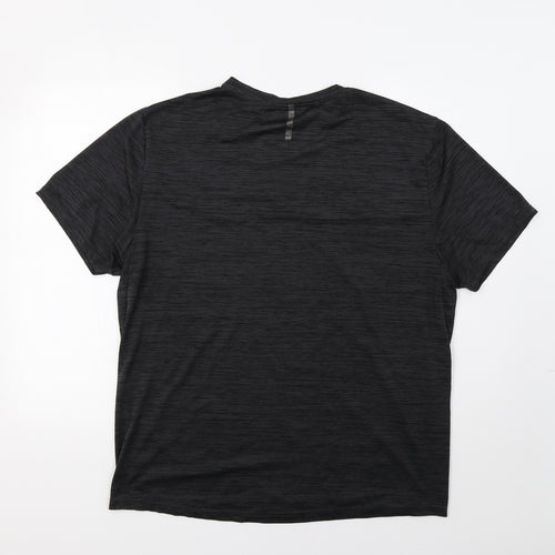 Qwick-Dry Mens Grey    T-Shirt Size XL