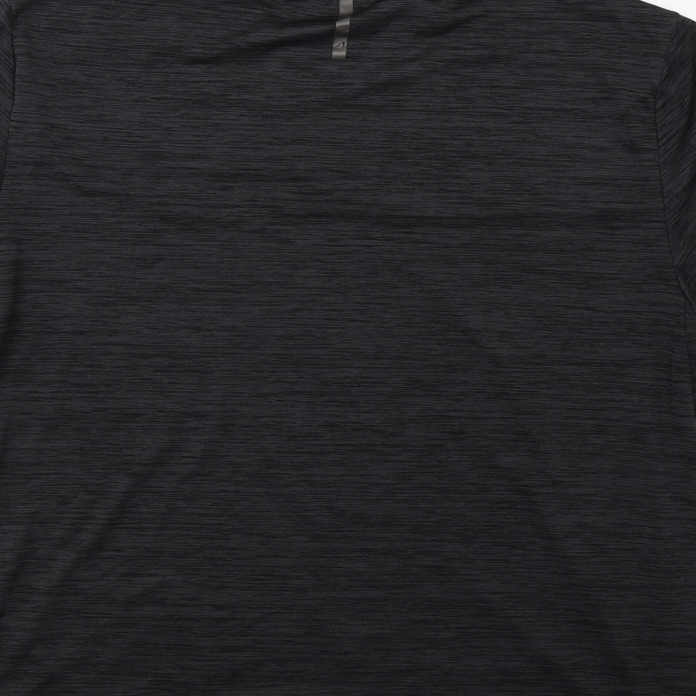 Qwick-Dry Mens Grey    T-Shirt Size XL