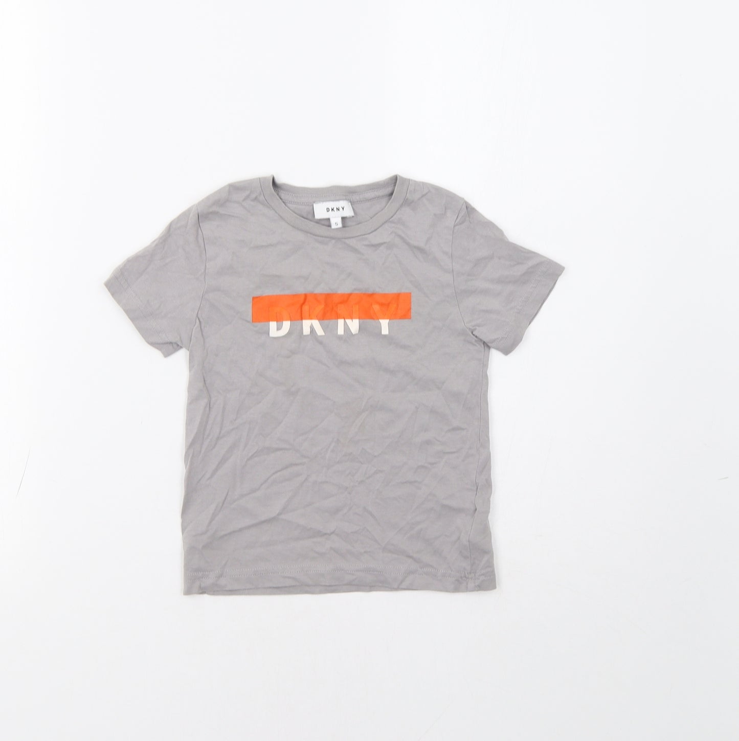 DKNY Girls Grey   Basic T-Shirt Size 5 Years