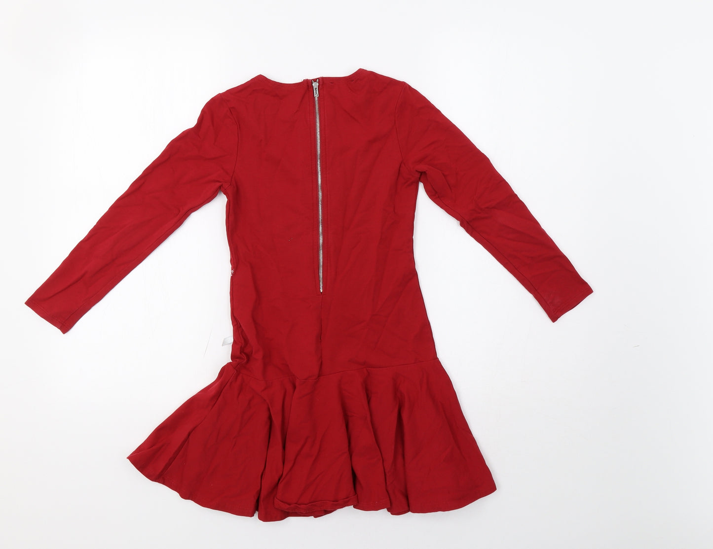 Kate Mack Girls Red Floral  A-Line  Size 8 Years
