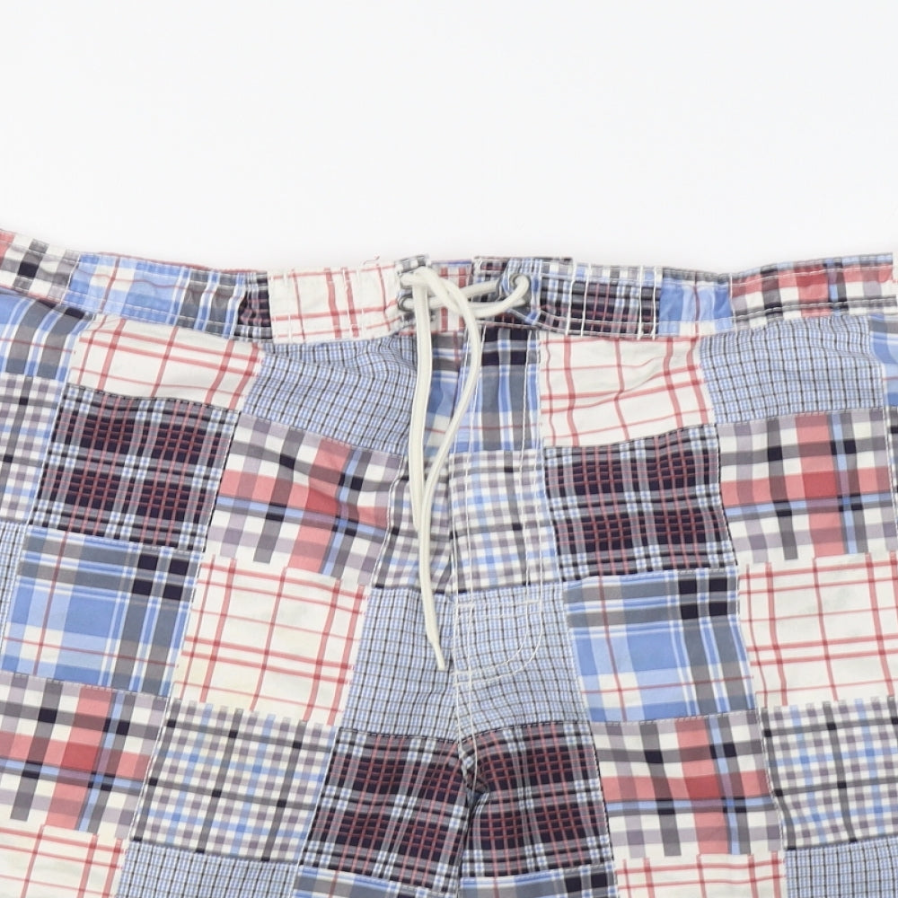Preworn Mens Blue Check  Bermuda Shorts Size 2XL