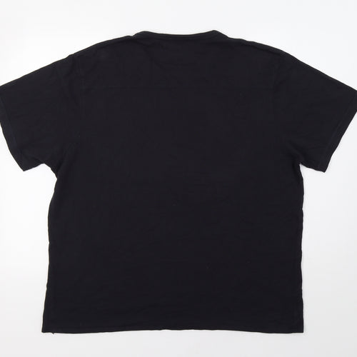 FCUK Mens Black    T-Shirt Size XL