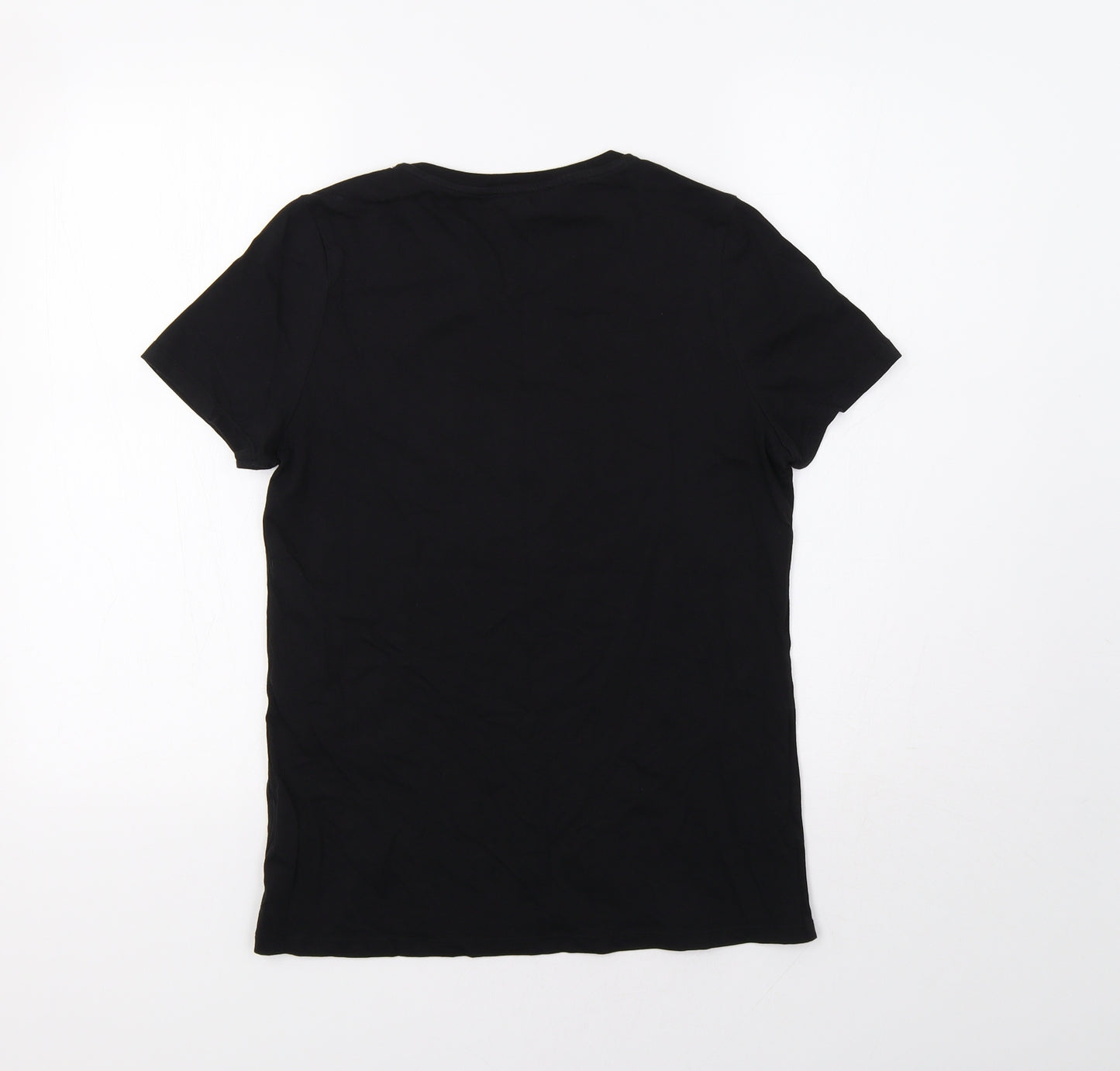 New Look Womens Black   Basic T-Shirt Size 10  - Smile