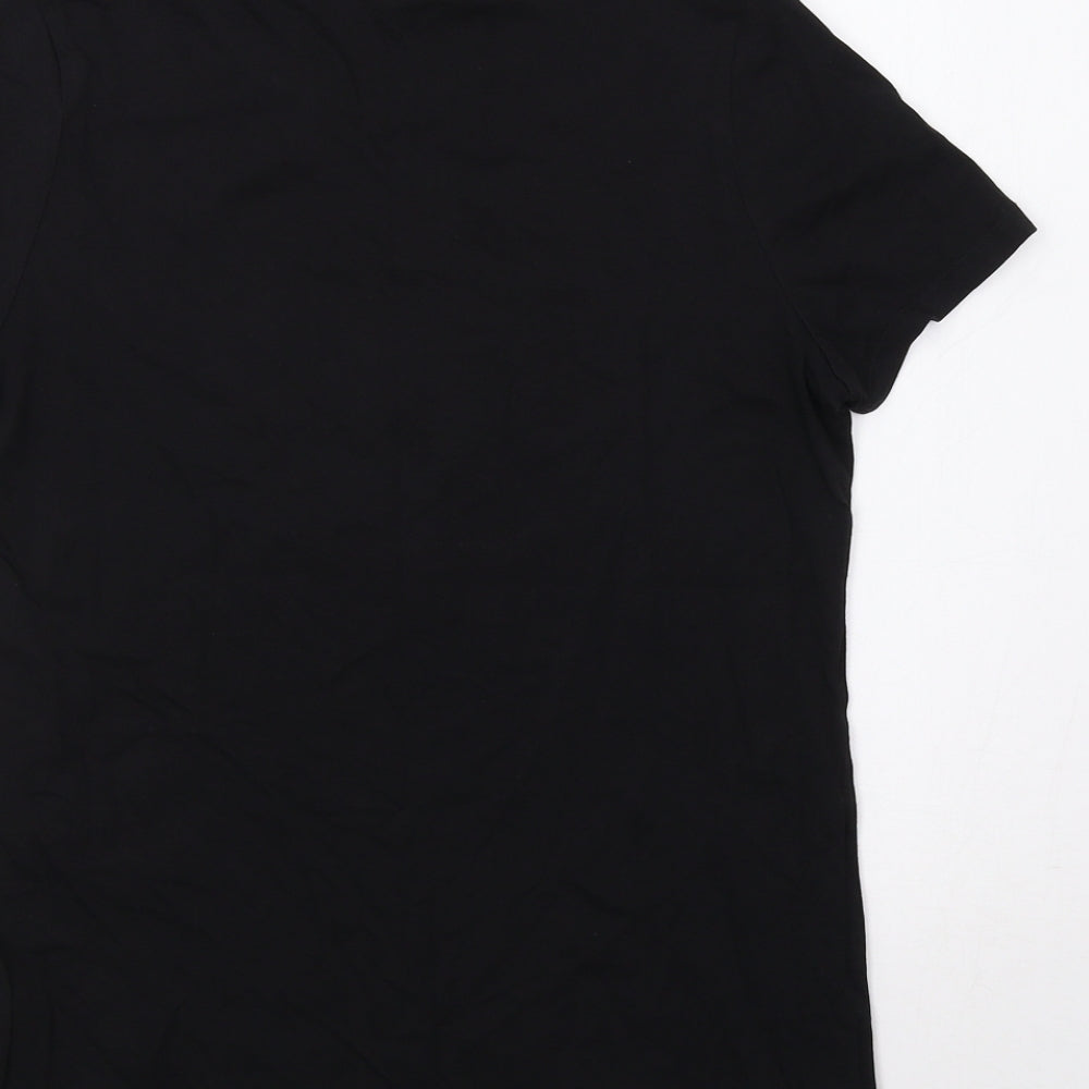 New Look Womens Black   Basic T-Shirt Size 10  - Smile