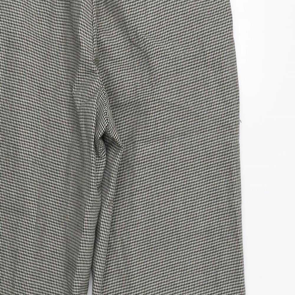 Portfolio Mens Beige Check  Dress Pants Trousers Size 30 L31 in