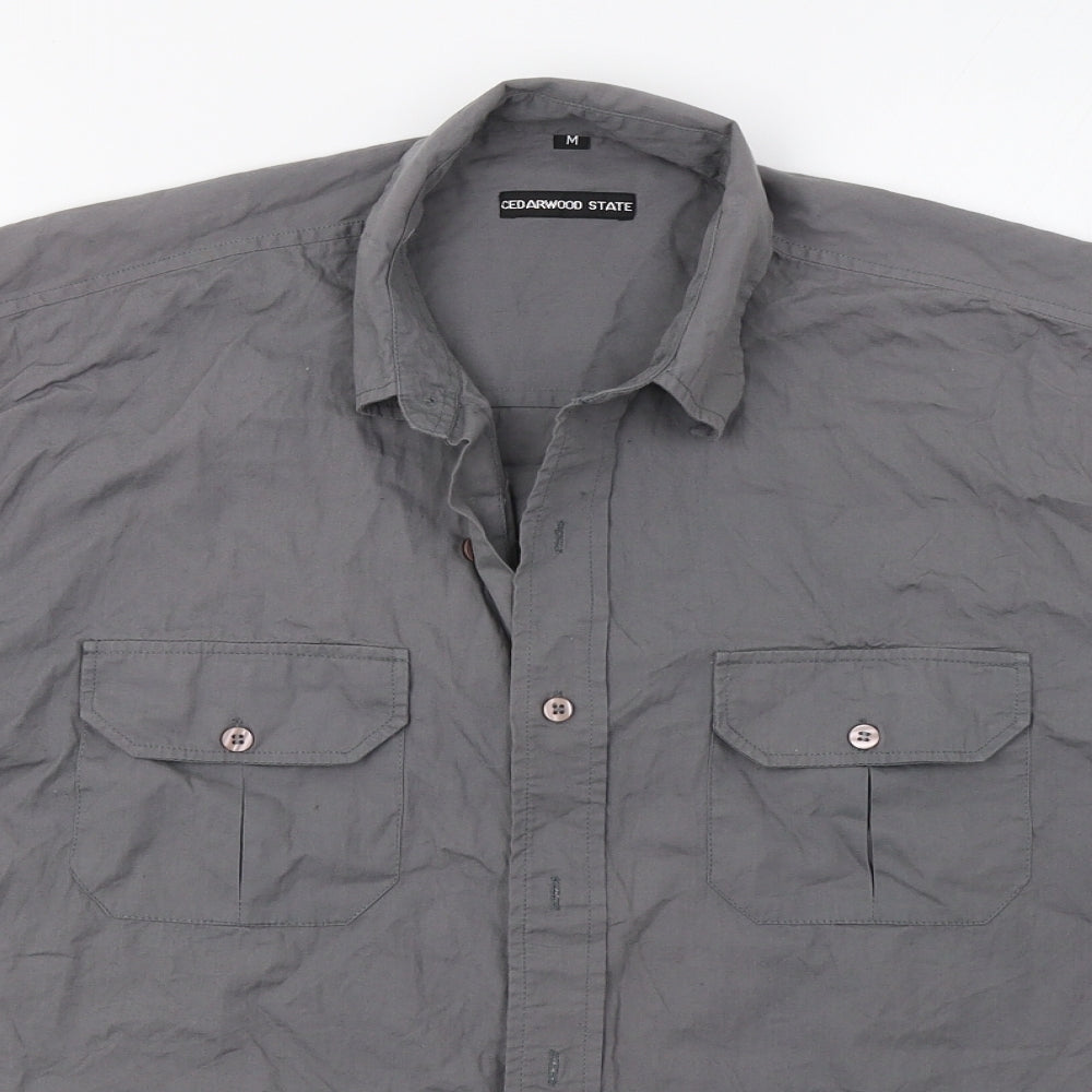 Primark Mens Grey    Button-Up Size M