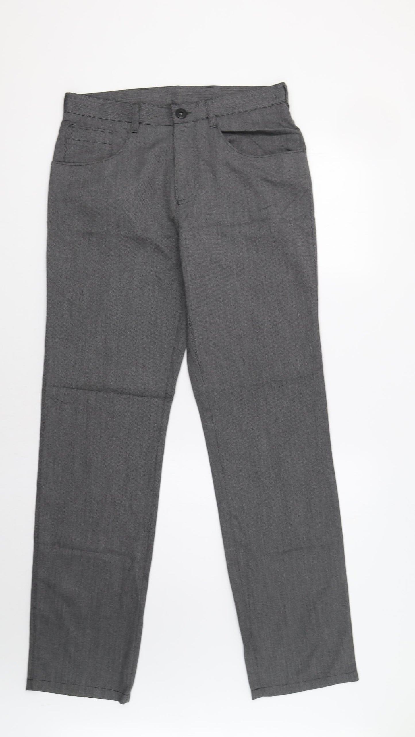 George Mens Grey   Dress Pants Trousers Size 30 L33 in
