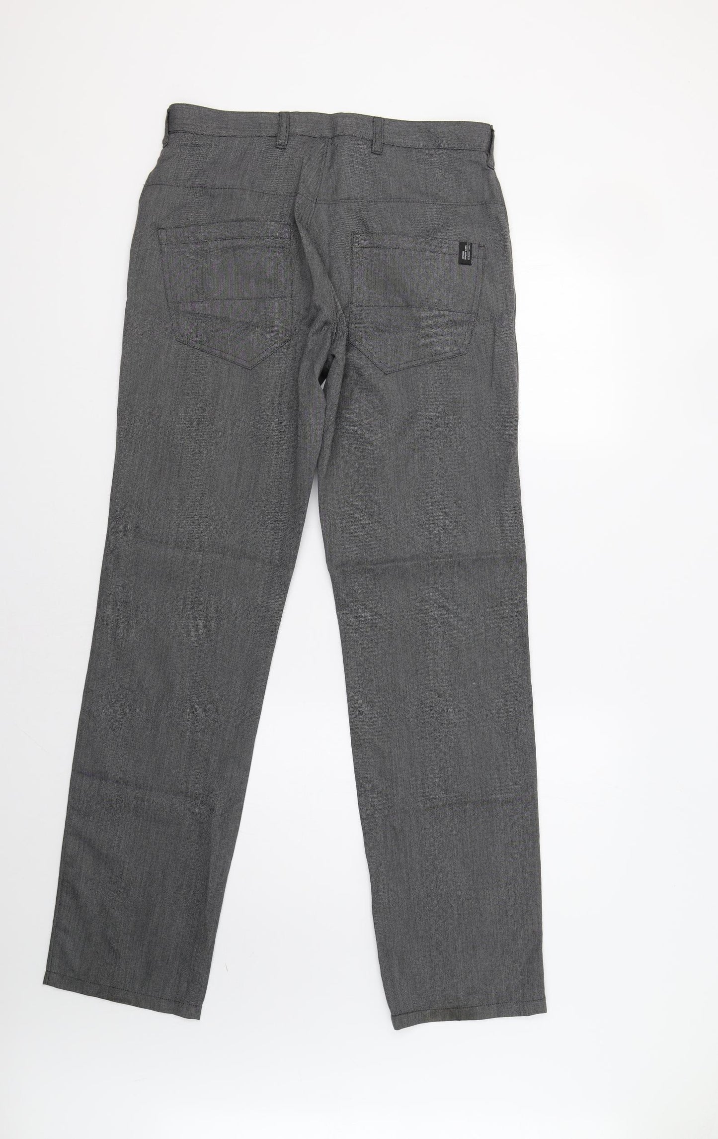 George Mens Grey   Dress Pants Trousers Size 30 L33 in
