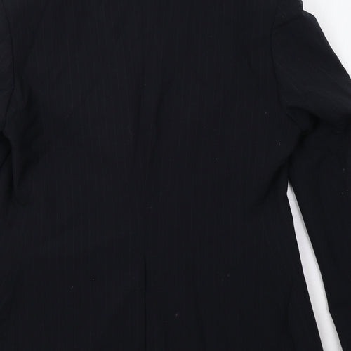 Cadenza Womens Blue Striped  Jacket Blazer Size 14
