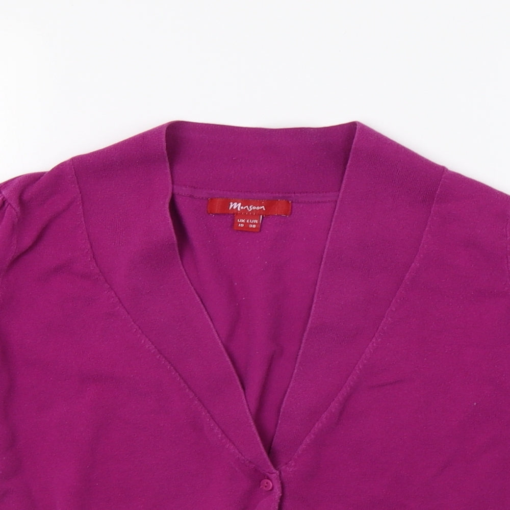 Monsoon Womens Purple   Cardigan Jumper Size 10