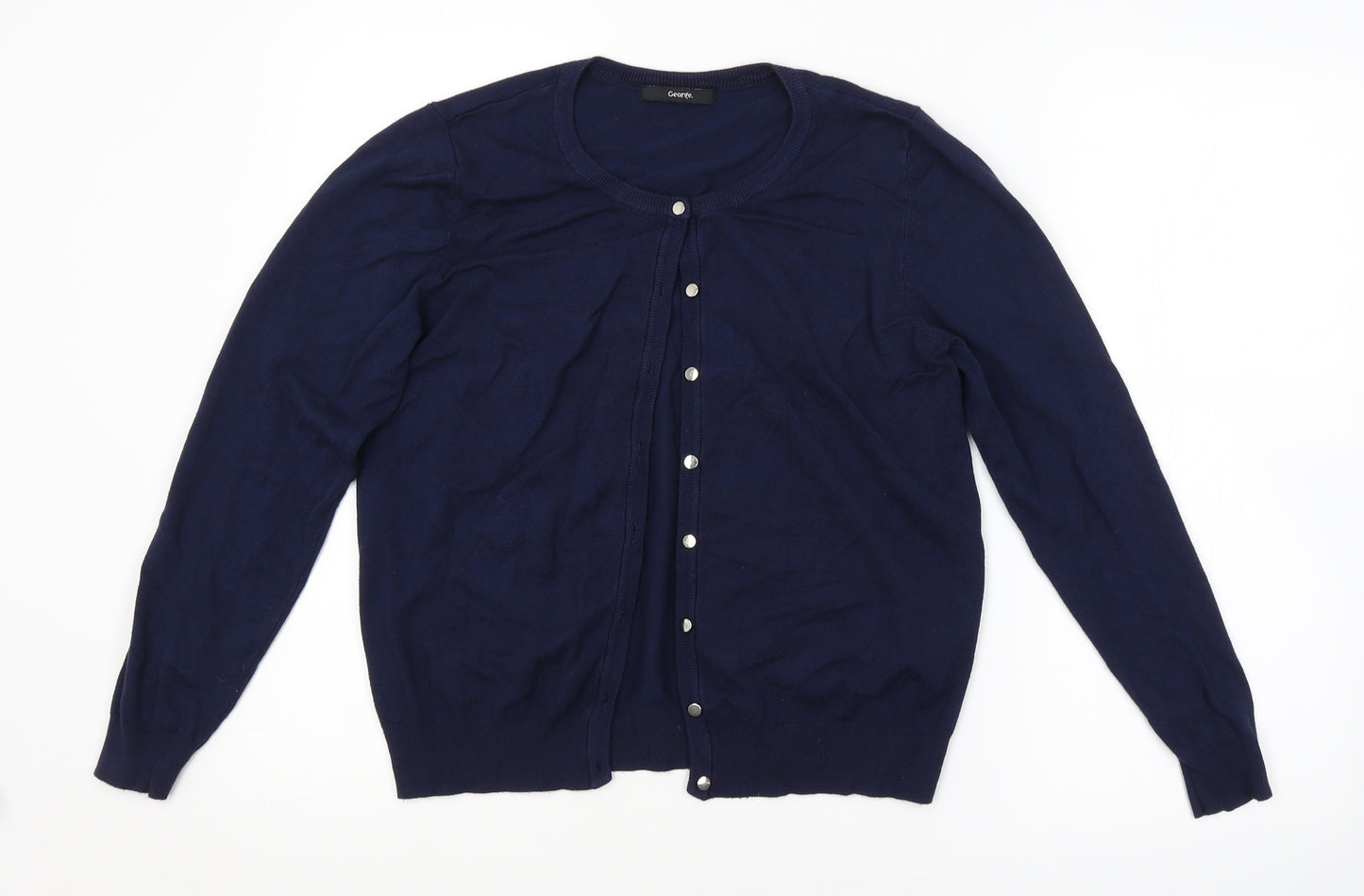George Womens Blue   Cardigan Jumper Size 14