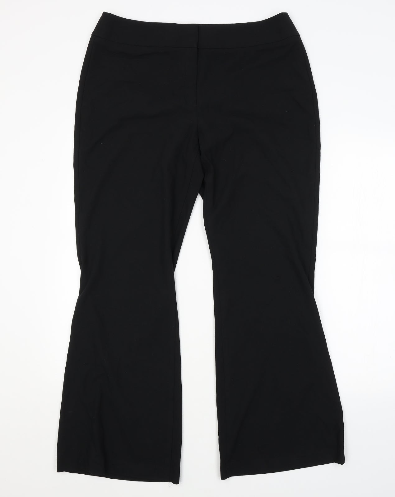 M&S Womens Black   Trousers  Size 16 L29 in