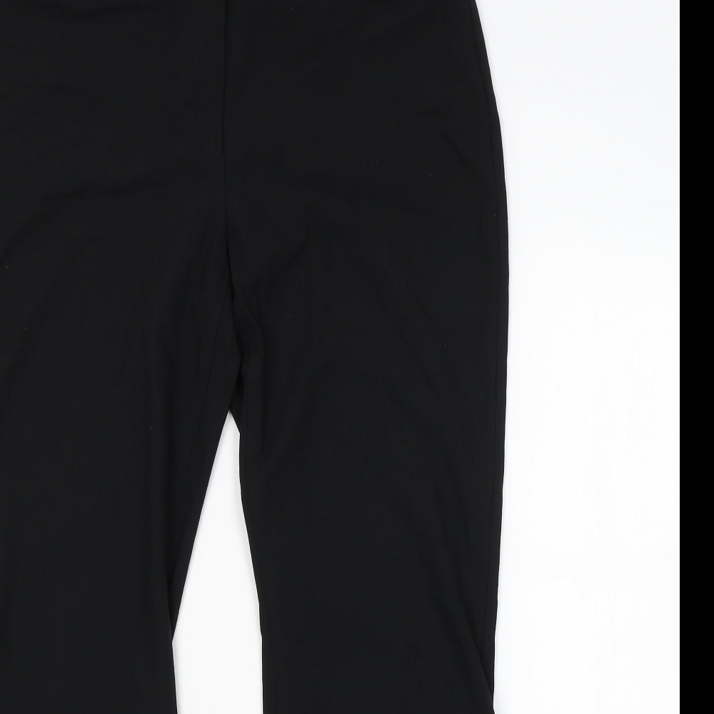 M&S Womens Black   Trousers  Size 16 L29 in